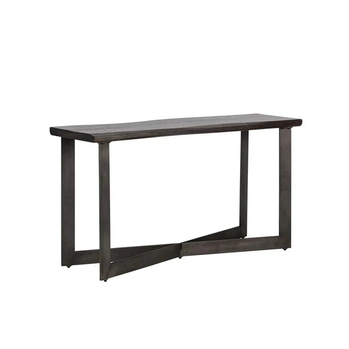 Marley Console Table Antique Gunmetal Iron Legs - LOOMLAN - SUNPAN - Console Tables