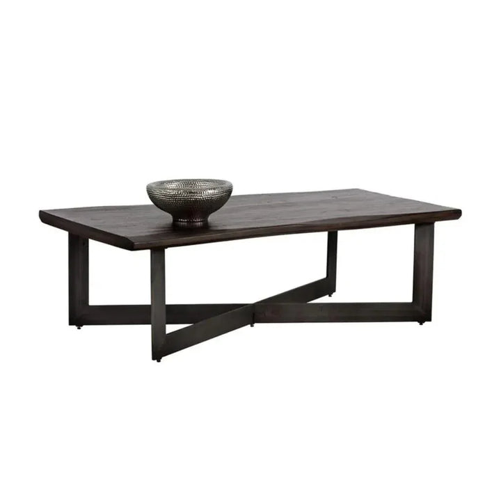 Marley Iron Based Wooden Coffee Table - LOOMLAN - SUNPAN - Coffee Tables