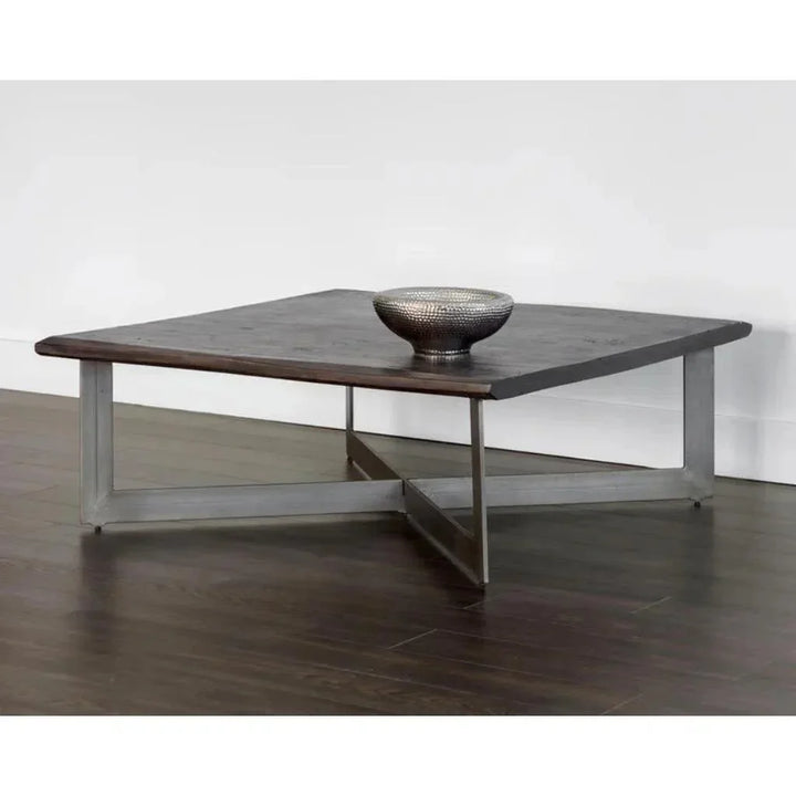 Marley Iron Based Wooden Coffee Table - LOOMLAN - SUNPAN - Coffee Tables