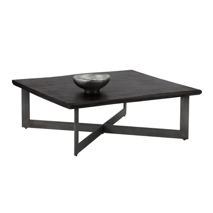 Marley Iron Based Wooden Coffee Table - LOOMLAN - SUNPAN - Coffee Tables