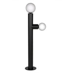 Marlowe Steel and Frosted Globe Floor Lamp