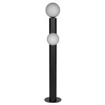 Marlowe Steel and Frosted Globe Floor Lamp