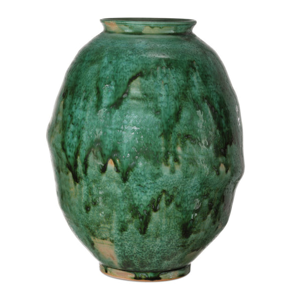 Marrakesh Green Porcelain Vase
