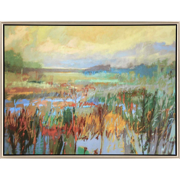 Marsh in May Green Canvas Art