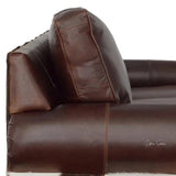 Western Style Leather & Hair On Hide Sofa Whiskey Brown Marshal Sofas & Loveseats LOOMLAN By Uptown Sebastian