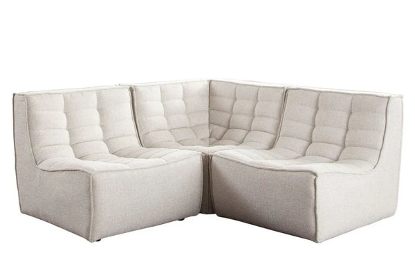 Marshall Cream FabricCorner Modular Sectional-Modular Sofas-Diamond Sofa-LOOMLAN