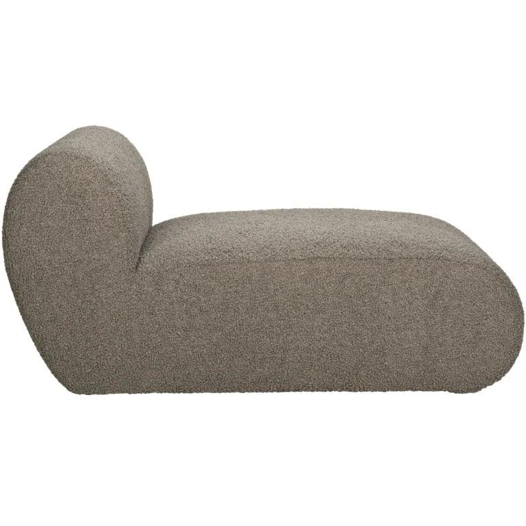 Marshmallow Fabric Lounge Chaise