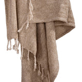 Marta Beige Throw Blanket