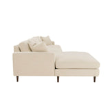 Martha Left Sectional Sofa - Beach Alabaster-Sectionals-LH Imports-LOOMLAN