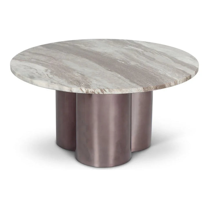 Martie Marble Top Round Coffee Table - LOOMLAN - Urbia - Coffee Tables