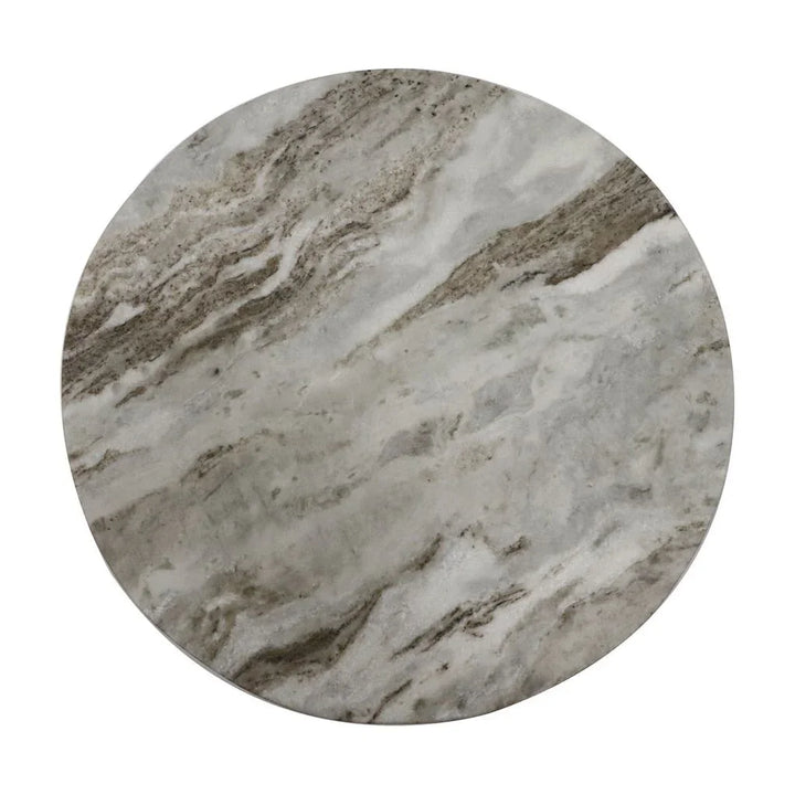Martie Marble Top Round Side Table - LOOMLAN - Urbia - Side Tables