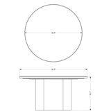 Martie Marble Top Round Coffee Table