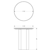 Martie Marble Top Round Side Table