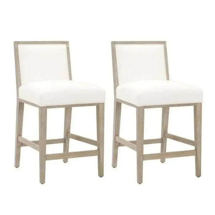 Martin Counter Stool 2PC LiveSmart White - LOOMLAN - Essentials For Living - Counter Stools