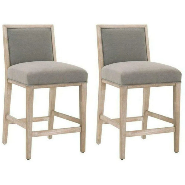 Martin Counter Stool Set of 2 LiveSmart Peyton-Slate Counter Stools LOOMLAN By Essentials For Living