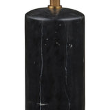 Martini Marble and Metal Black Floor Lamp