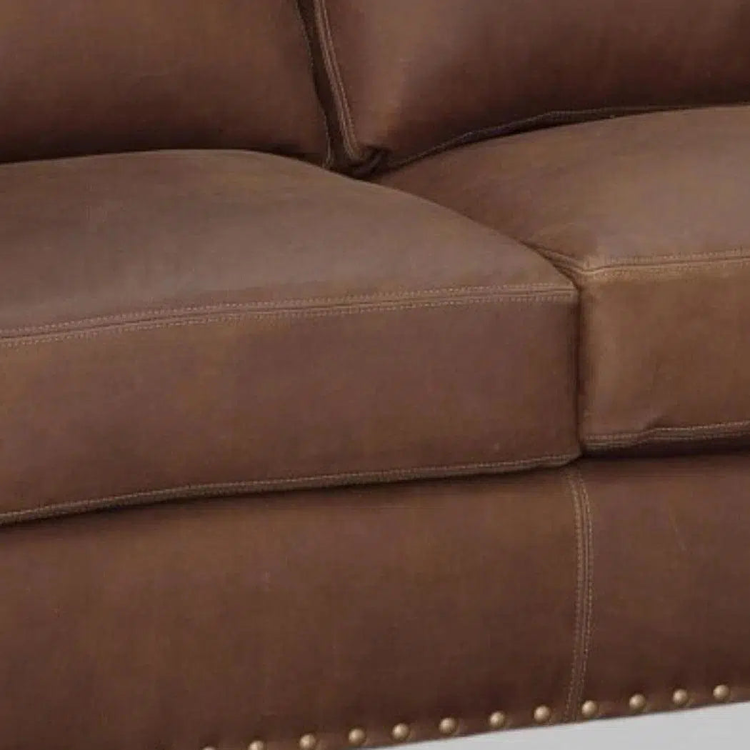 Marvell Top Grain Leather Sofa Hartford