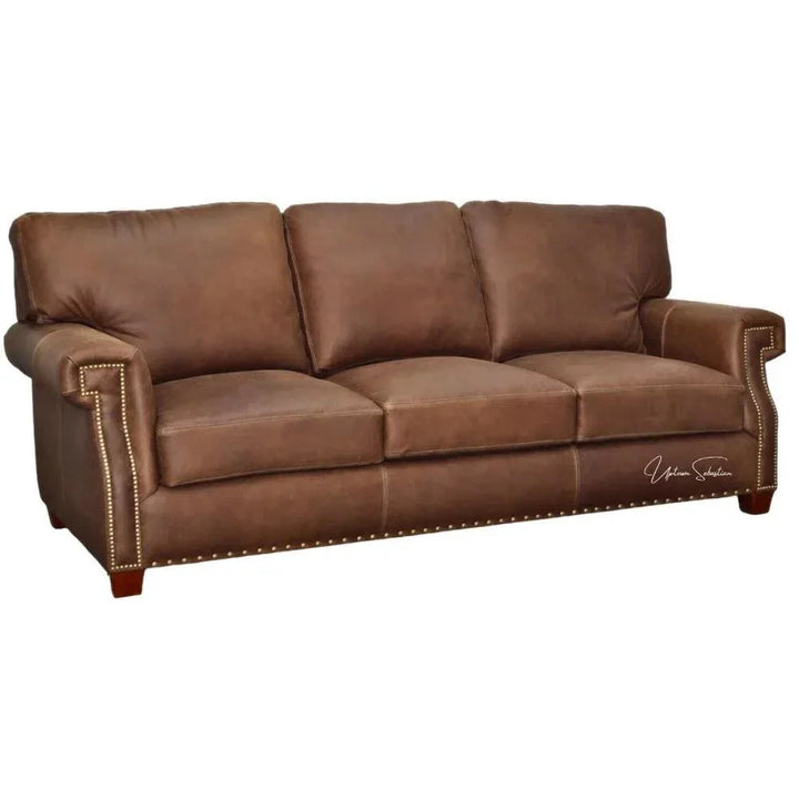 Marvell Top Grain Leather Sofa Hartford - LOOMLAN - Uptown Sebastian - Sofas & Loveseats