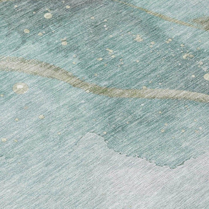 Marvelle Teal Washable Indoor - Outdoor Rug - LOOMLAN - LOOMLAN Rugs - Outdoor Rugs
