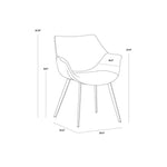 Mason Leather Dining Armchair