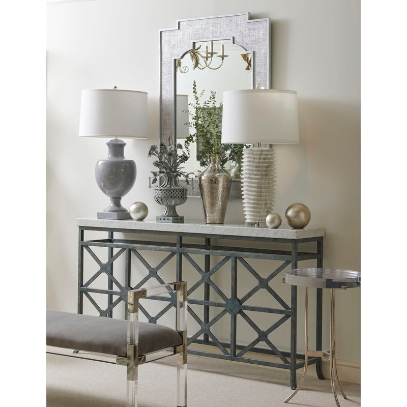 Master Suite Acrylic Frame Bedroom Bench-Bedroom Benches-Chelsea House-LOOMLAN