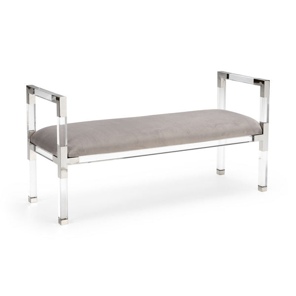 Master Suite Acrylic Frame Bedroom Bench-Bedroom Benches-Chelsea House-LOOMLAN