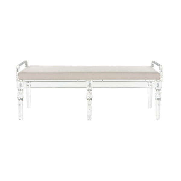 Masters Acrylic Made Brown Bedroom Bench-Bedroom Benches-Chelsea House-LOOMLAN