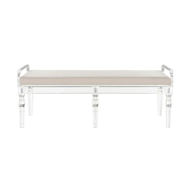 Masters Acrylic Made Brown Bedroom Bench-Bedroom Benches-Chelsea House-LOOMLAN