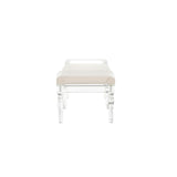 Masters Acrylic Made Brown Bedroom Bench-Bedroom Benches-Chelsea House-LOOMLAN