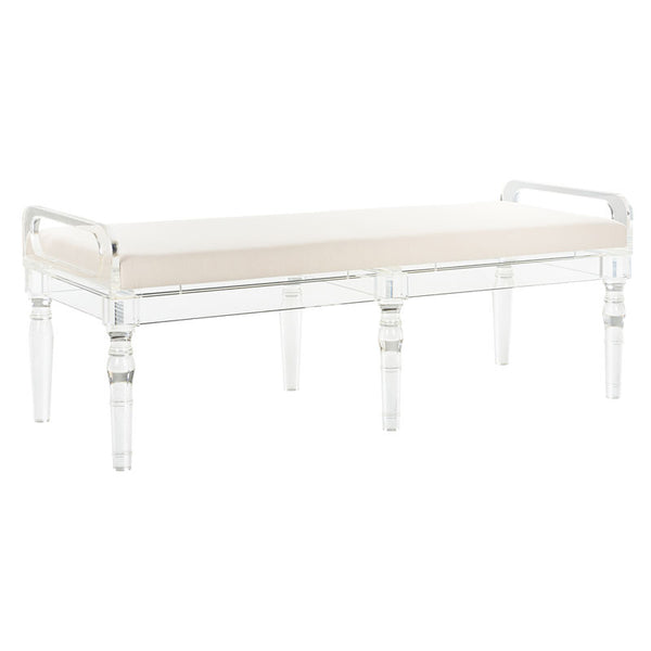 Masters Acrylic Made Brown Bedroom Bench-Bedroom Benches-Chelsea House-LOOMLAN