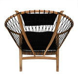 Mateo Chair, Bleached Teak-Accent Chairs-Noir-LOOMLAN