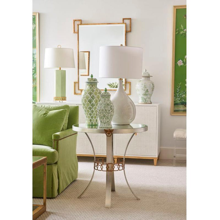 Matisse Green Patterned Classic Urn - LOOMLAN - Chelsea House - Vases & Jars