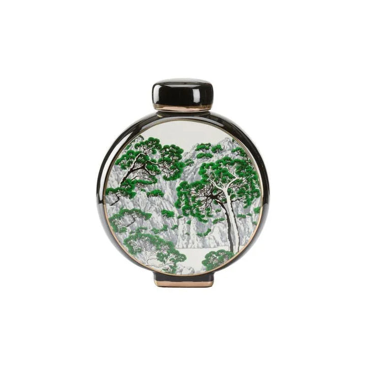 Matsu Chinoiserie Style Ceramic Vase - LOOMLAN - Wildwood - Vases & Jars