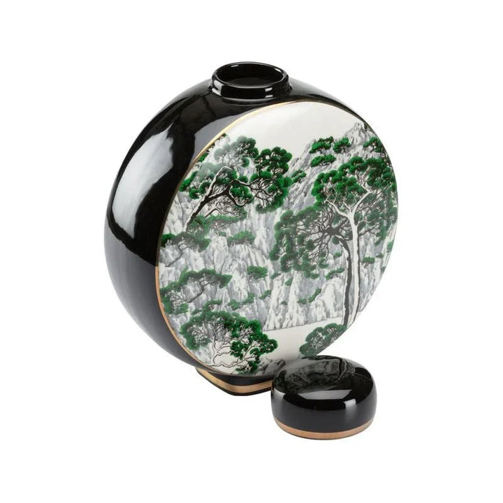 Matsu Chinoiserie Style Ceramic Vase - LOOMLAN - Wildwood - Vases & Jars