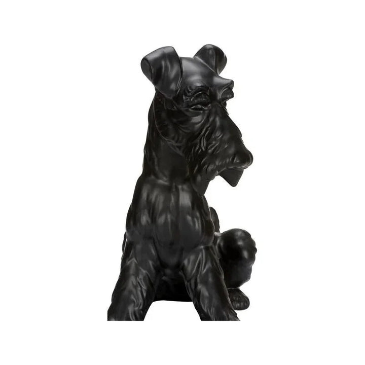Matte Black Ceramic Henry Dog Statue - LOOMLAN - Chelsea House - Statues & Sculptures