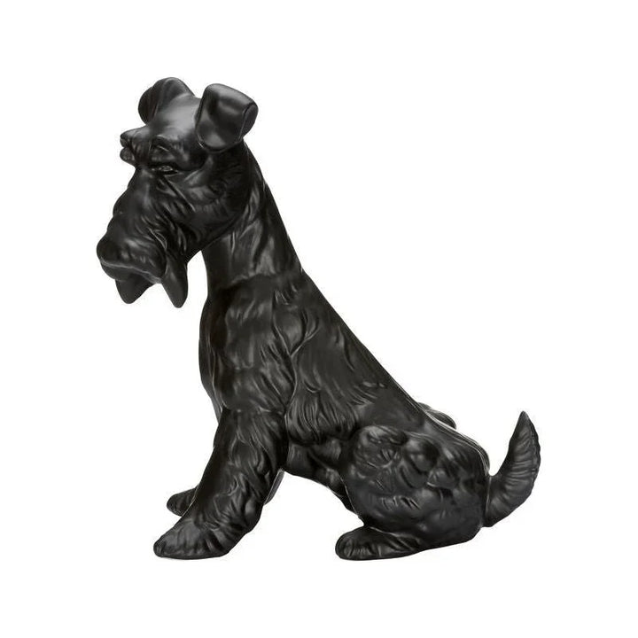 Matte Black Ceramic Henry Dog Statue - LOOMLAN - Chelsea House - Statues & Sculptures