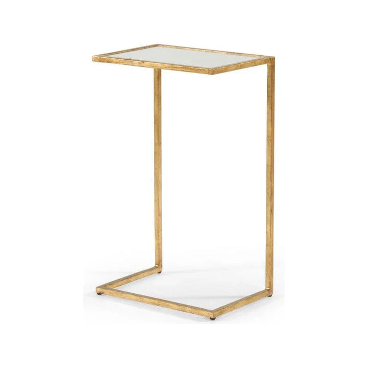 Matteson Iron Framed Rectangular Side Table - LOOMLAN - Chelsea House - Side Tables