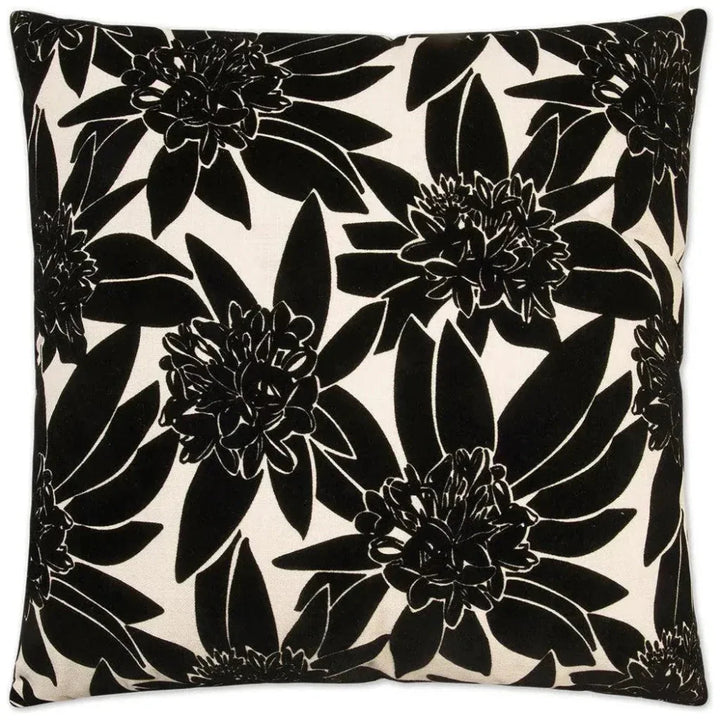 Maui Black Throw Pillow With Insert - LOOMLAN - D.V. Kap - Throw Pillows
