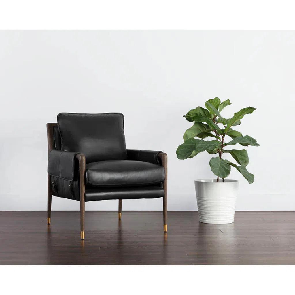 Mauti Leather Modern Armchair