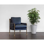 Mauti Leather Modern Armchair