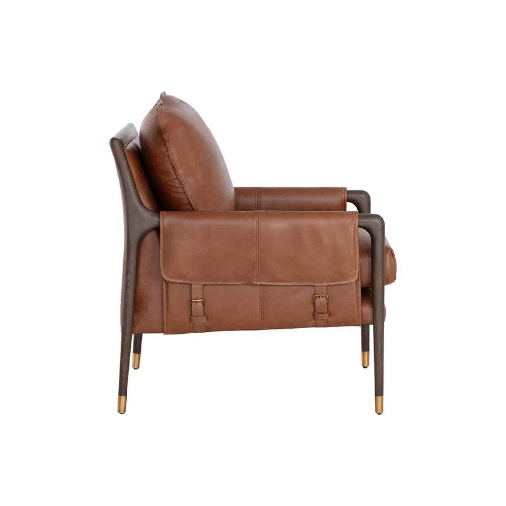 Mauti Leather Modern Armchair