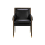 Mauti Leather Modern Dining Armchair