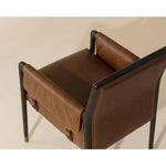 Mauti Leather Modern Dining Armchair