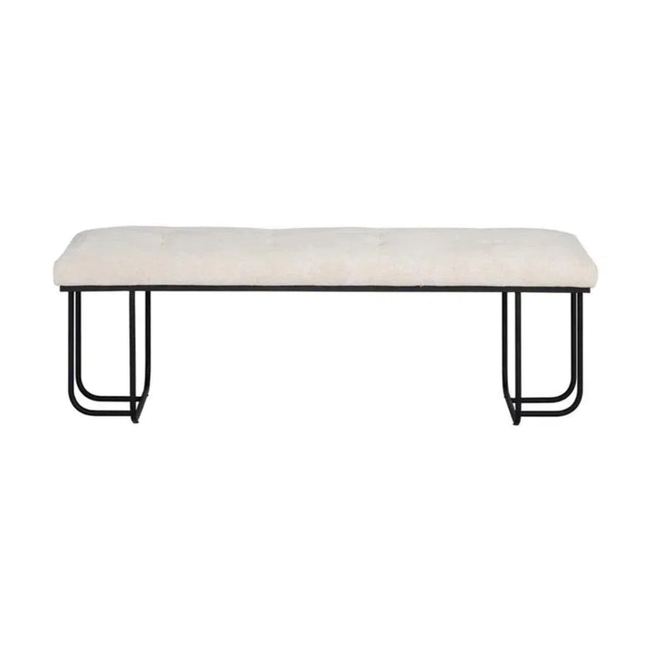 Maverick Leather Backless Bench - LOOMLAN - SUNPAN - Bedroom Benches