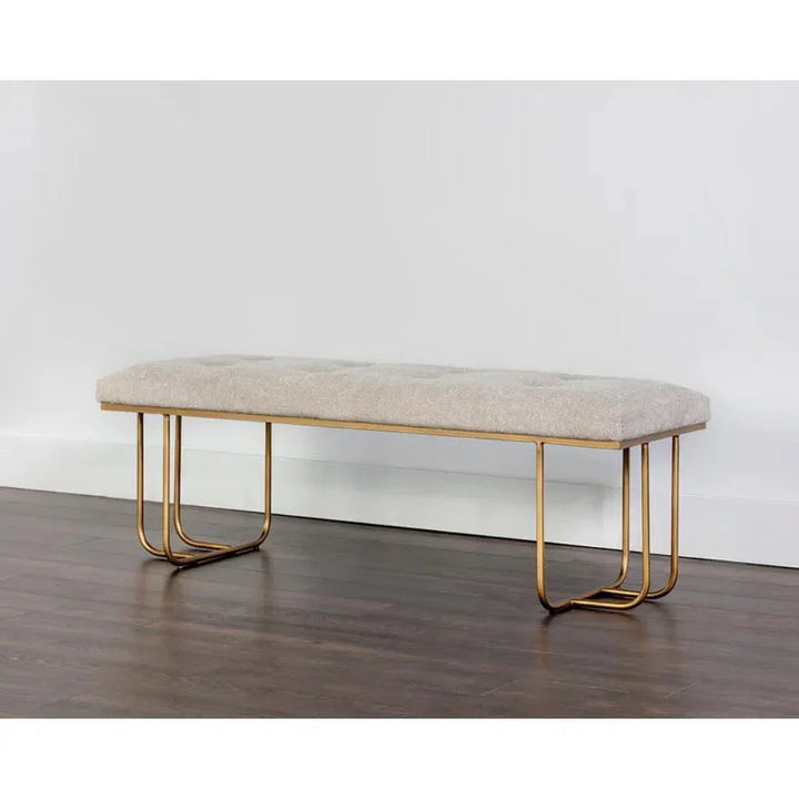 Maverick Leather Backless Bench - LOOMLAN - SUNPAN - Bedroom Benches