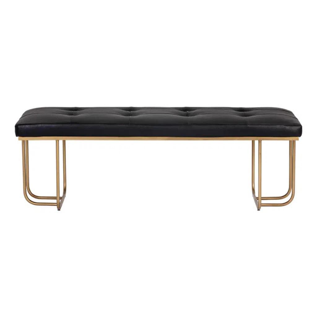 Maverick Leather Backless Bench