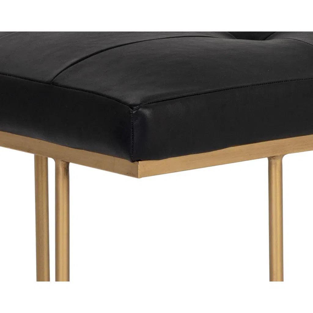 Maverick Leather Backless Bench