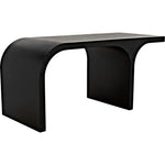 Maximus Desk, Black Unique Shape Modern Desk