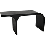 Maximus Desk, Black Unique Shape Modern Desk