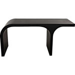 Maximus Desk, Black Unique Shape Modern Desk